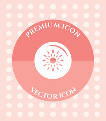 Naklejka premium Ripe Passion Fruit Icon for Web, Applications, Software & Graphic Designs.