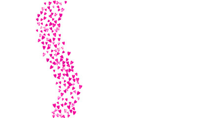 Valentines day sale with glitter hearts.