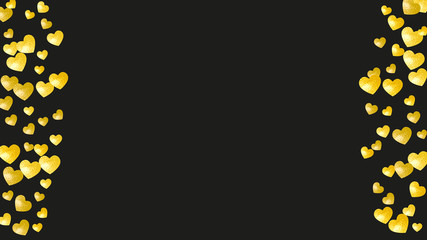 Valentines day sale with glitter hearts.