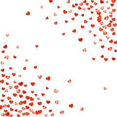 Valentines day sale with glitter hearts.