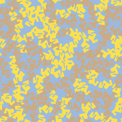 UFO camouflage of various shades of yellow, brown and blue colors