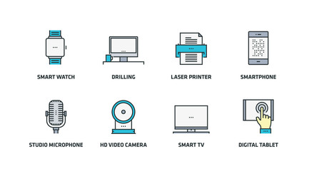 ELECTRONIC DEVICES ICON SET