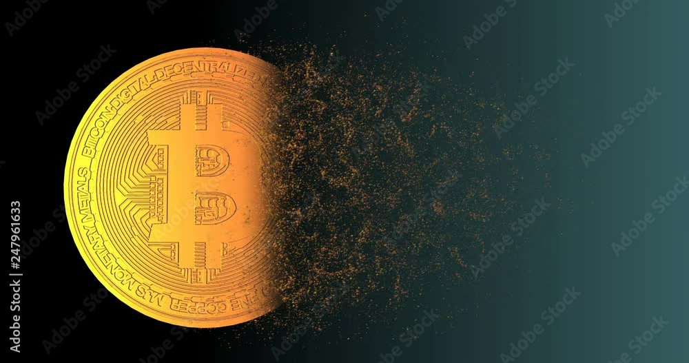 Poster bitcoin blockchain crypto currency digital encryption network for world money