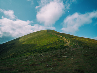 Mountain range from a bird's eye view