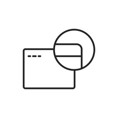 Fototapeta premium Credit card vector icon