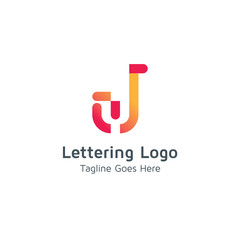 Lettering J Vector