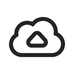 Upload cloud vector icon