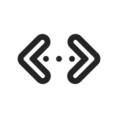 Obraz premium Double arrow vector icon