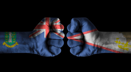 Brit virgin islands vs American samoa