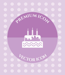 Cake Icon for Web, Applications, Software & Graphic Designs.