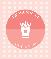 French Fries Icon for Web, Applications, Software & Graphic Designs.