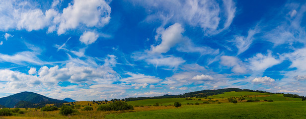 Slovak mountain landscape. Panorama