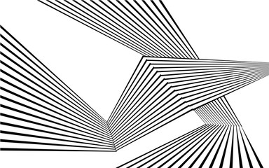 black and white stripe line abstract graphic optical art