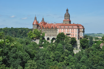 Ksiaz Castle in Wałbrzych, One of the largest castles in Poland, Lower Silesia, Poland