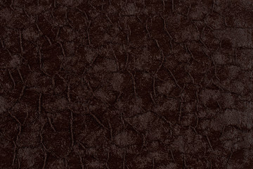 Cracked dark brown paint on metal, backgrounds. Abstract background, empty template.
