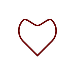 heart line  icon vector. love icon. valentine 