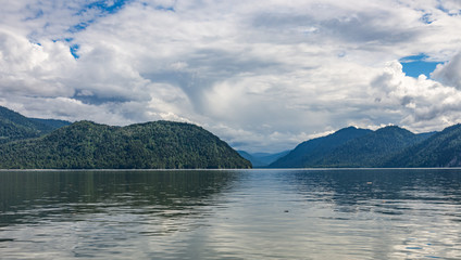 Boat trip on Lake Teletskoye, Altai, Russia