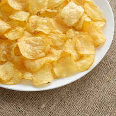 Crunchy delicious potato chips