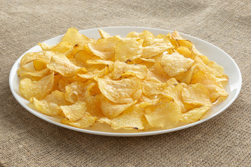 Crunchy delicious potato chips