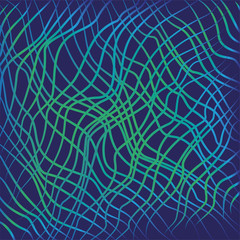 blue hair wave lines background