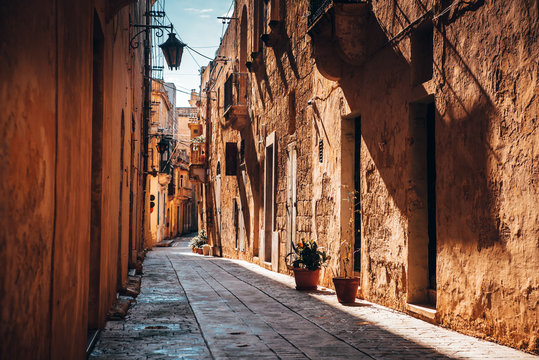 Charming old streets of mediterranean, Vintage, Summer Vacation photo