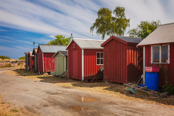 Fishing huts