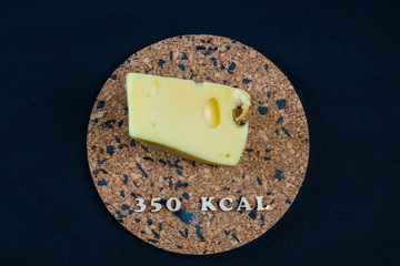 calorie products Maasdam cheese 350 kcal 100 grams diet