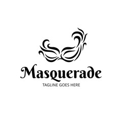 Vector Masquerade Logo Design Template