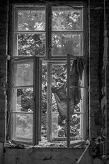old window in hospital