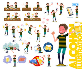 flat type Middle men sportswear_alcohol