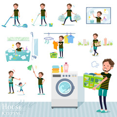 flat type Middle men sportswear_housekeeping