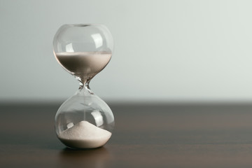 Hourglass as time concept