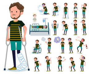 flat type Middle men sportswear_sickness