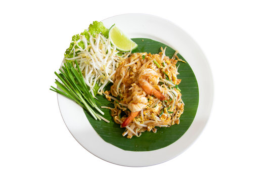 Fried noodle thai style (pad thai) Delicious