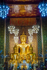 Obraz premium Buddhist temples in Thailand in the LDS.