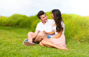 Young couple at outdoors
