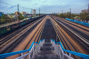 Railway, transport, rails