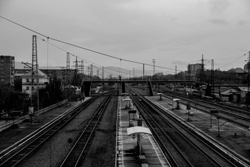 Fototapeta na wymiar Railway, transport, rails
