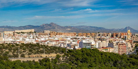Fototapeta premium Summer view of a spanish city
