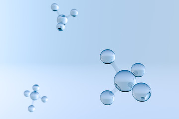 transparent CH4 background, 3d rendering