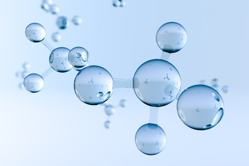 transparent CH4 background, 3d rendering