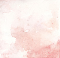 Obraz na płótnie Canvas Watercolor coral salmon abstract background