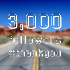 3000 followers