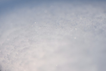 Obraz premium snow structure, close up of snow in the sun with light color and depth of fields