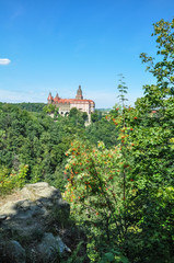 Fototapeta na wymiar Ksiaz Castle in Wałbrzych, One of the largest castles in Poland, Lower Silesia, Poland