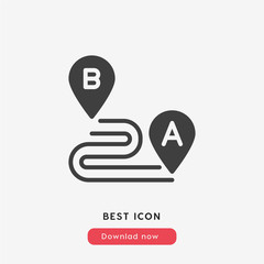 way direction icon vector