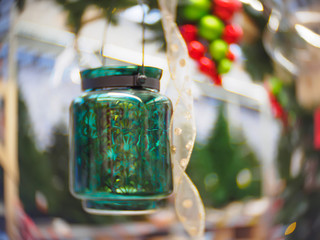 Christmas and New Year festive soft-focused background with fish-eye effect applied.