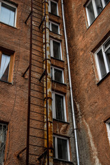 Naklejka premium Residential buildings in the city