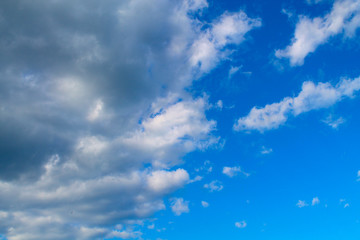blue sky with white clouds