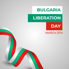 Liberation Day Republic of Bulgaria Vector Template Design Illustration 